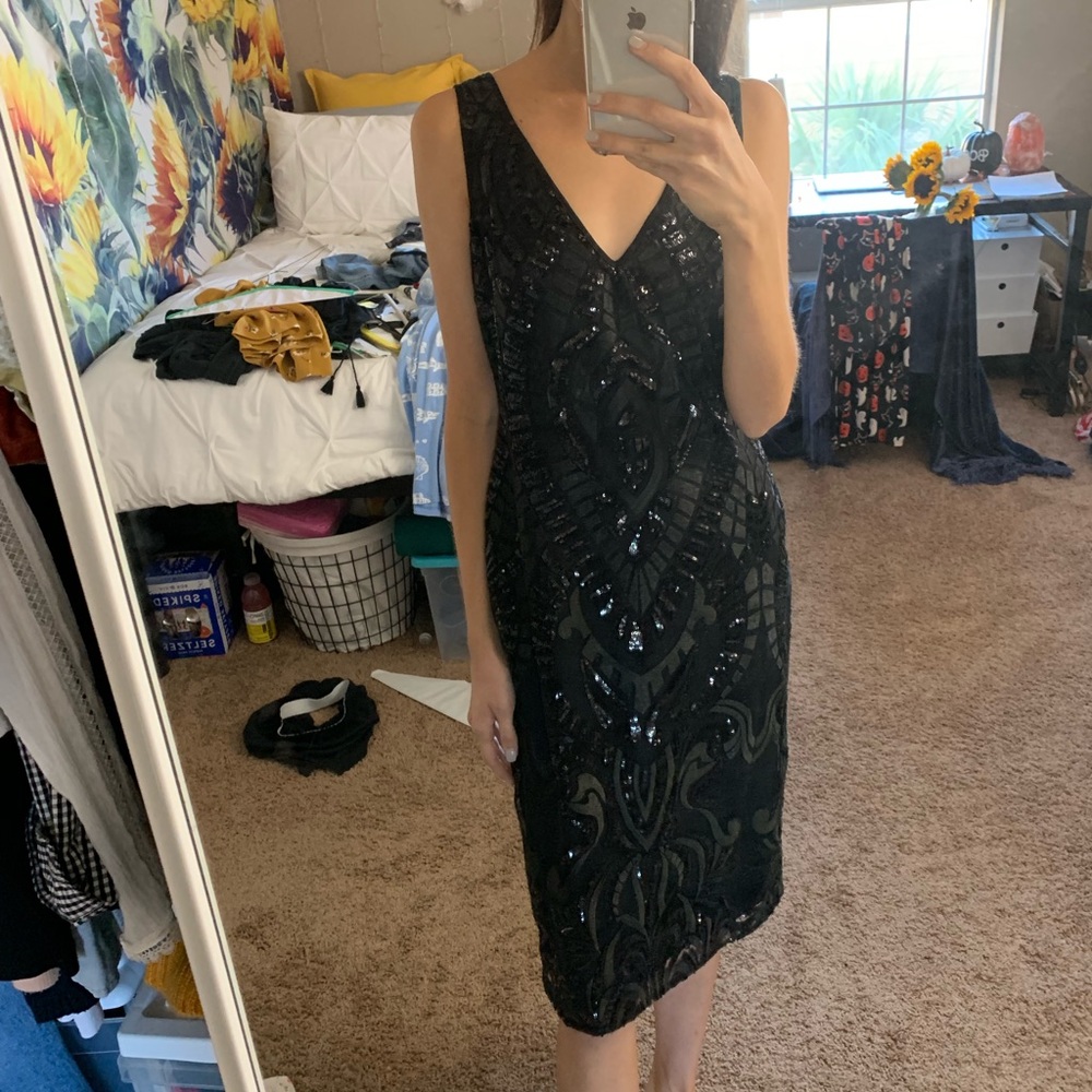 Elegant Beaded Night Dress